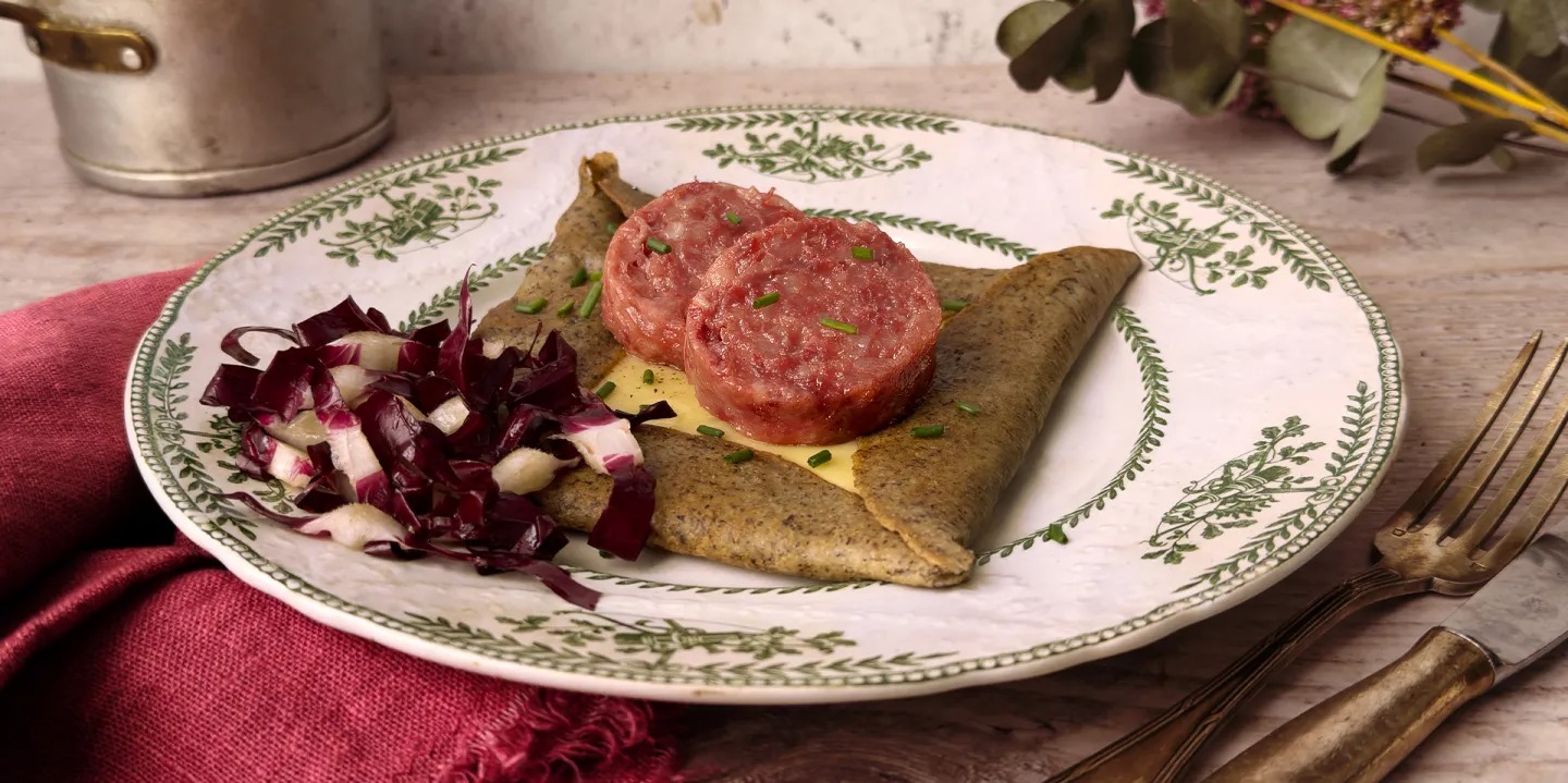 Galette con Cotechino Negroni e formaggio