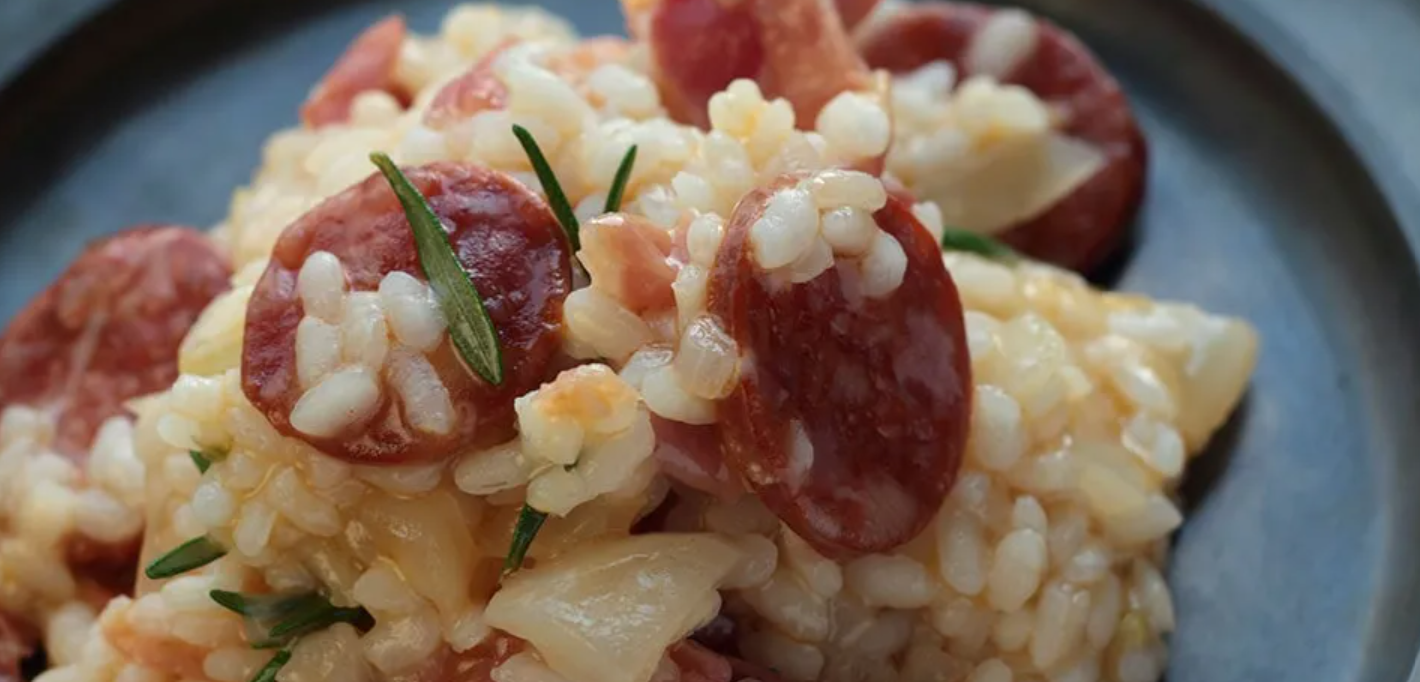 Risotto al salame