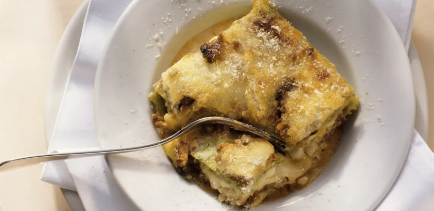 Lasagne spinaci e salsiccia