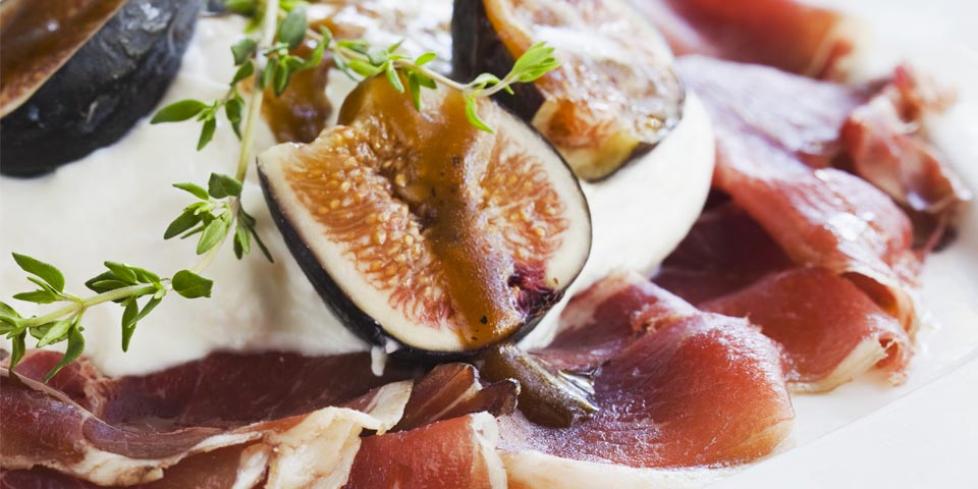 Prosciutto crudo, fichi e burrata