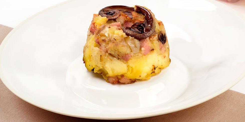 Tortino di patate e pancetta