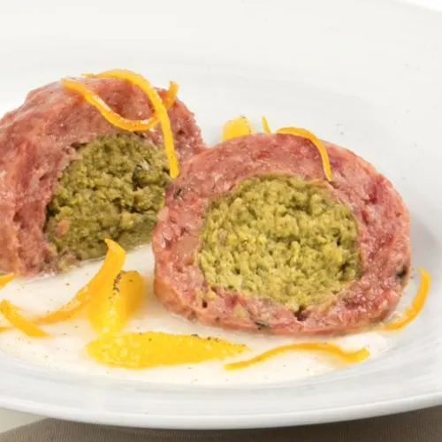 Cotechino Cuor di salsa verde con i finocchi