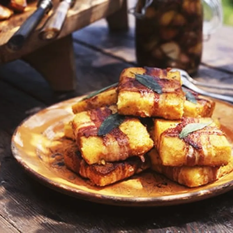 Panino senza pane con la polenta