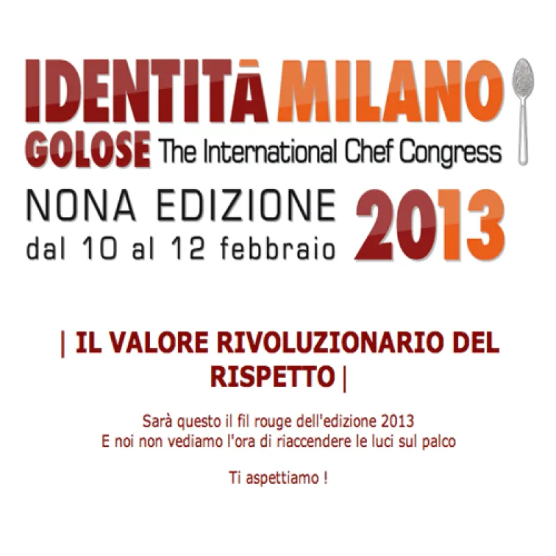 Locandina Identità Golose 2013